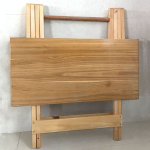 Solid Wood Foldable Table For Home round Table Small Square Table Outdoor Portable Small Apartment Study Table Stall