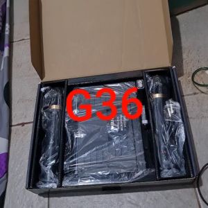 G36 AIWA MIC WIRELESS DUAL MIK WIRELES SEPASANG MIKROPON MIKROPHONE DISPLAY SOUNDBEST MICROPHONE b