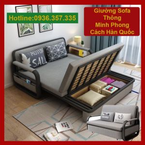 (Có Video) Ghế Sofa Giường  Cao Cấp - Sofa Giường Gấp Kiêm Ghế Phong Cách Hàn Quốc kt: 1m58x1m9
