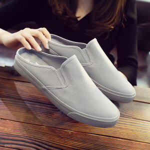 รองเท้าแตะผู้ชายป้องกันกลิ่นฤดูใบไม้ผลิและฤดูใบไม้ร่วงแบบสวมสบายสไตล์วัยรุ่น รองเท้าแตะแบบสวมสบาย สไตล์วัยรุ่น สีพื้น สำหรับใส่ในชีวิตประจำวัน