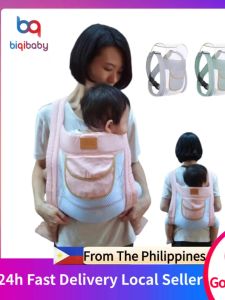 biqibaby Baby Carrier&Sling 4-WAY Use With Kangaroo Travel Waist Bag Breathable And Ergonomic For All Seasons