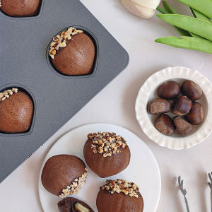 Cotta Cartoon Cute Chestnut Cake Butter Rice Cake Baking Tray Oven Special Carbon Steel Baking Mold Japanese Style