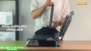 Máy kẹp bánh mỳ 2 mặt nướng Bennix Thái lan BN-901EG công suất 2200W bảo hành 12 tháng