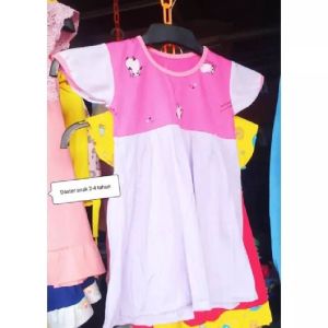 DRESS CHIBI MOTIF PERMADANI DRESS CHIBI JUMBO BAHAN RAYON TEBAL