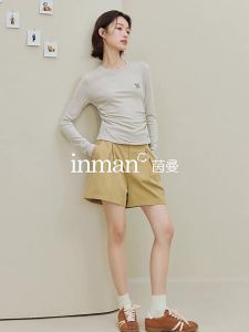 INMAN | Linel Texture Slim Long Sleeve Layering T-shirt