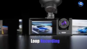 FHD 3 Camera Dashcam for Car Front + Interior + Rear Dash Cam Night Vision Parking Mode Car DVR Driving video Recorder 24 Hours Record