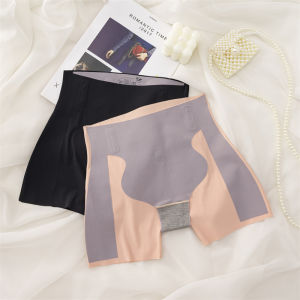 Summer Thin Bottoming Safety Pants Womens Fishbone Anti-roll Short Shorts Comfortable Anti-light Walking Briefs Underwear