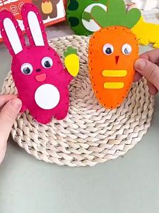 Childrens sewing music handmade DIY doll toys for girls hands-on sewing toys
