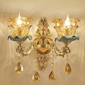 LAIDENG | European Luxurious Ceramic Wall Lamp