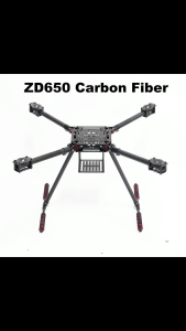 RCtoSky ZD550 550mm/ZD650 650mm Carbon fiber Quadcopter Frame FPV Quad with Carbon Fiber Landing Skid F550