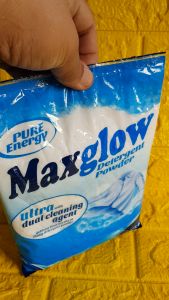 1 Kilo MAXGLOW Detergent Powder Ultra with Dual Cleaning Agent (Blue Pack)