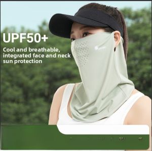 XUANXUAN | Breathable Ice Silk Full Face Mask UV Protection Neck Guard For Driving And Cycling Summer Multi-Functional Polyester Fiber