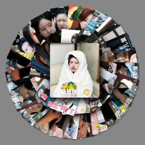 50-Piece Set Waterproof Graffiti Emojis Stickers for Skateboard Luggage Celebrity Doodles Fun Business Supplies Paper