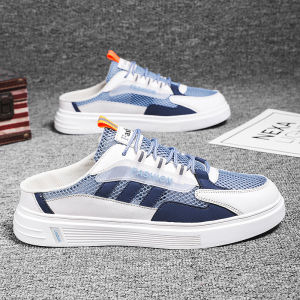 47 Oversized Mens Shoes Summer Slip-on Half Slippers 46 Breathable plus Sizes Mesh Surface Shoes 45 Casual Sneaker Sandals