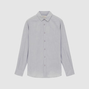 ICICLE | Cotton Woven Straight-Fit Notch Collar Mens Shirt Long Sleeves