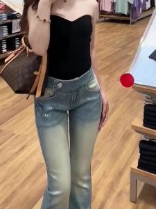 MANMI | Quần Jeans Thiết Kế Bóng Bảy