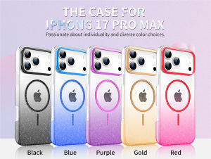 [เข้ากันได้กับ MagSafe] เด็กผู้หญิงน่ารักเป็นประกายแวววาวแวววาวระยิบระยับใสฮาร์ดพีซีกันกระแทกเคสโทรศัพท์บางสำหรับ iPhone 17 Pro MaxAir16 Pro Max16E15 Plus14 Pro1312