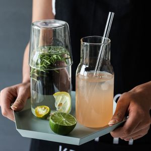 Simple Personal Glass Drinkware Set For Home And Office Use