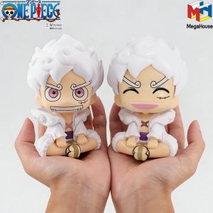 Bandai | ONE PIECE 9.5cm Anime Action Figure - Monkey D. Luffy in Gear 5 Q Version Collectible PVC Figurine Model Doll Toy