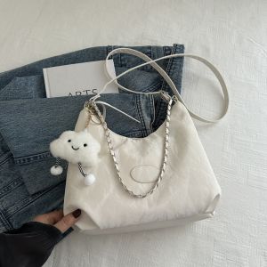 Casual Large Capacity Tote Bag for Women Commuting Shoulder Bag Fashionable Crossbody Bag Summer 2024 New Style Student Bag