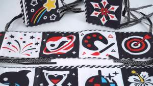 Baby Cloth Book 0-36 Months Newborn Crib Toys High Contrast Baby Toys Sensory Cloth Books Black and White Animal Montessori Toys