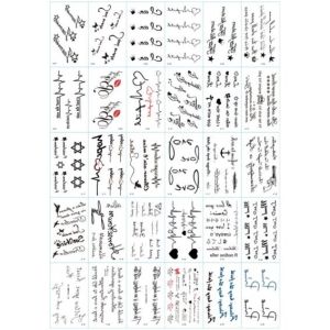 5 lembar tato temporer motif cewe cowok bebas pilih