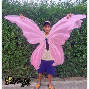 Bunga Giant Flower Bunga Hiasan Kain Organdi Model Kupu Kupu Dekorasi Pelaminan ukuran 120cm x 105cm