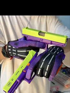 【Buy one get two free】NEW 1911 Mini Childrens toy gun Fidget Toys Adults decompression toy 3D Printed Gravity turnip knife Boys toy pistol that wont fire a bullet Safe toy Creative fun Colorful carrot gun toy Kids Birthday Gifts Halloween Christmas Gi