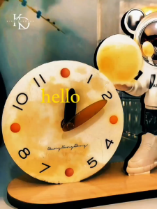 ASKA Jam Meja Karakter Astronot Jam Meja Kreatif Analog Anak Kids Desktop Clock Jam Meja Dekorasi