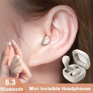 Kebidumei | Mini Invisible Headphones TWS Bluetooth 5.3 Earphones Wireless Heasets HIFI Stereo Noise Reduction Earbuds For iphone Xiaomi