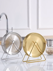 Stainless Steel Plate Set Round Plates Serving Plate Unbreakable Dinner Dishes Appetizer Plates 5.5in 7.8in Plate Set