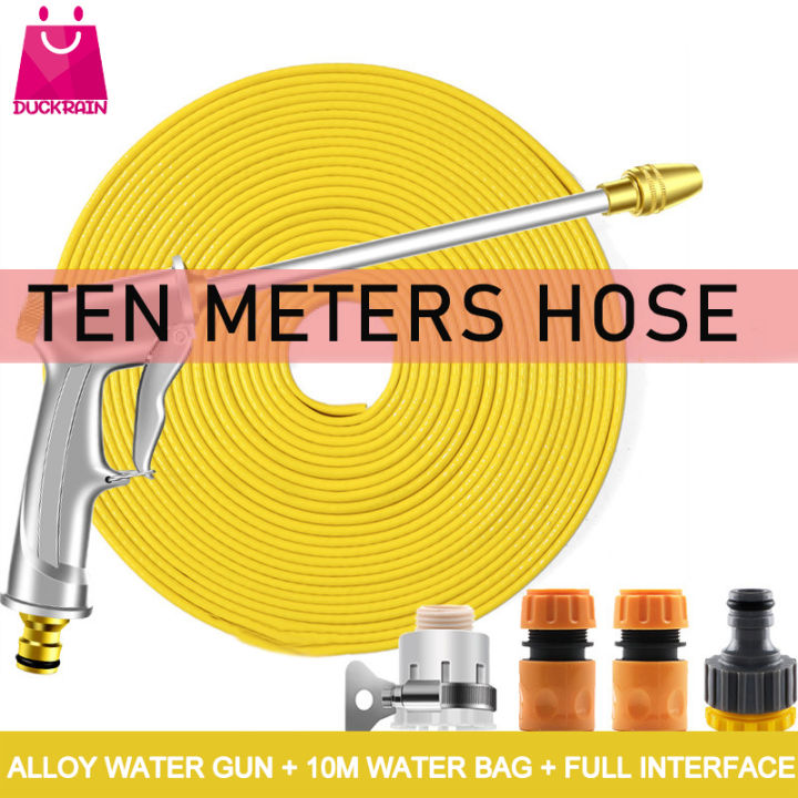 Portable High Pressure Car Wash Sprayer Garden Hose Complete Set with