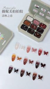 Set sơn gel đa năng VINIMAY chính hãng dùng để làm gel vẽ gel ombre sơn gel dạng khay chuyên dụng cho nail
