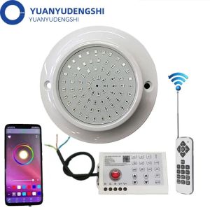 Đèn LED RGB Hồ Bơi 12W Điều Khiển Ứng Dụng Bluetooth Đèn Cảnh Quan Đài Phun Nước Dưới Nước Ngoài Trời 85-265V Đèn Chiếu Sáng Độc Lập Cho Hồ Bơi