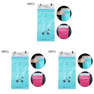 Youyuepin 50/100/150PCS dùng một lần xe túi đựng rác tiện lợi với dính chắc dính chất thải bao không có dấu vết loại bỏ xách tay Thùng rác mini cho bảng điều khiển Bảng điều khiển cửa du lịch cắm trại nhà bếp tổ chức