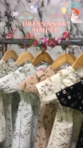 DRESS ANAK PEREMPUAN LUCU DAN ELEGANT LENGAN PENDEK-PITA PANJANG UNTUK USIA 6 BLN - 2 TAHUNAN