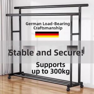 Folding Reinforced Indoor Clothes Rack