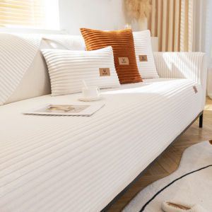 Non-slip Thick Fleece Sofa Cushion Flannel