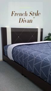 Katil Murah + Katil Terkini / Katil Kualiti Terjamin Sampoint _ Moden Single _ Queen _ King Divan Bed Frame / Katil Queen Size / Color Grey / Ready Stock / Siap Pasang / Including Installation