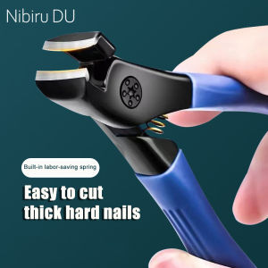 Large Size Stainless Steel Nail Clipper - Professional Toenails Trimmer Thick Hard & Durable Nail File for Household Use