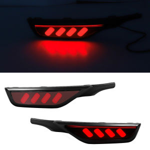LED Car Rear Bumper Light For Honda Jazz Fit 2018 2019 2020 Brake Light Dynamic Turn Signal Lamp Driving Running Lights 12V