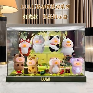 Cute Pig Blind Box Animal Party Can Display Case for Girls Desktop Cute Show Box LULU Pig Series Collectible Figurines