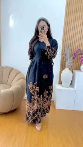 Gamis Chibi Jumbo Ld 120 Nyaman Bahan Rayon Tebal Lengan Karet