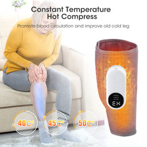 Electric Leg Massager Hot Compress Wireless Calf Massag Relax Leg Muscles Slimming 3Modes Kneading Device Pain Relief Promote Blood Circulation