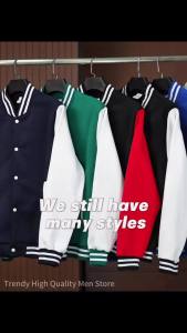 Spring Autumn Hip Hop Baseball Coat Classic Men Color Splicing Jacket Daily Casual Oversize Uniform Outdoor Sports Warm Clothes