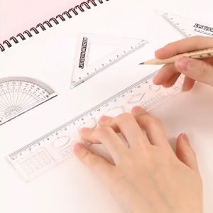 Bộ Thước Kẻ Dễ Thương Đa Năng 4 Món 20cm