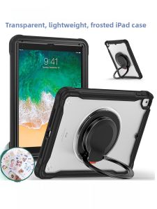 Ultra-Thin Transparent Protective Case for iPad 10th Generation Apple Tablet Computer with Rotatable Stand pro 11 Inch 12.9 Inch Anti-Fall Simple Cute Sticker Included