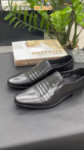 Giầy da nam -Giầy lười nam công sở HT.NEO da bòđế cao su đúc đặc thiết kế sang trọng trẻ trung lịch lãm GM16