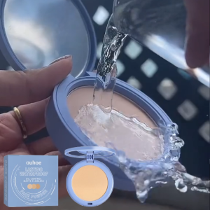Ouhoe Natural Beige Setting Powder Controls Shine Sets Makeup All Day Provides Matte Finish Face Care