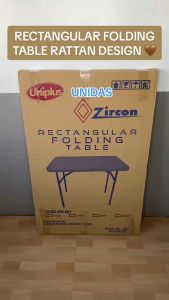 UNIDAS Zircon Folding Table: A Heavy Duty, Waterproof & Oil-proof Iron Table